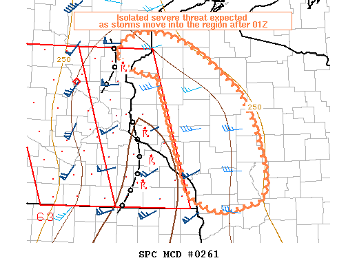 Mesoscale Discussion 261