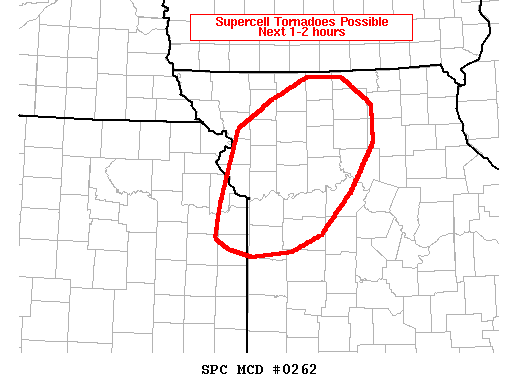 Mesoscale Discussion 262