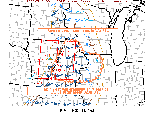 Mesoscale Discussion 263