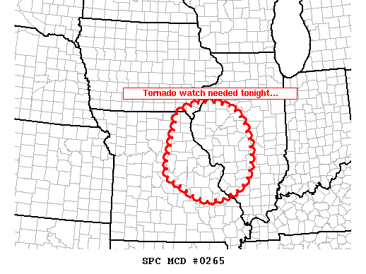 Mesoscale Discussion 265