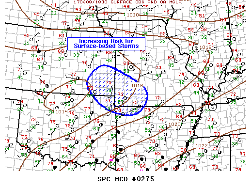 Mesoscale Discussion 275