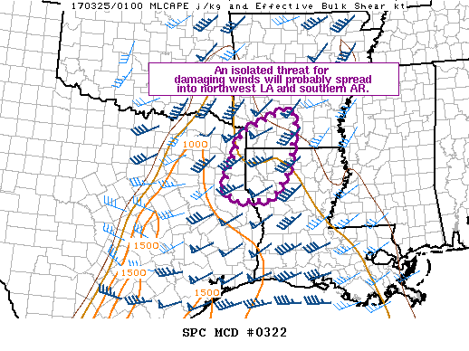 Mesoscale Discussion 322