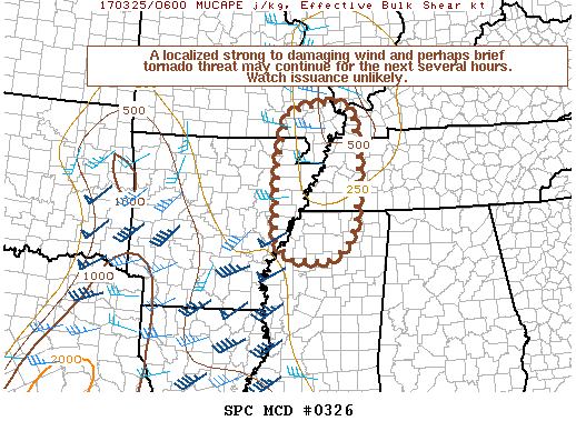 Mesoscale Discussion 326