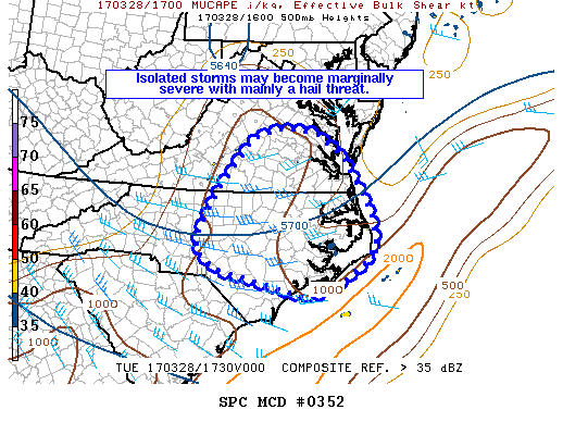 Mesoscale Discussion 352