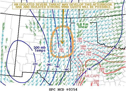 Mesoscale Discussion 354