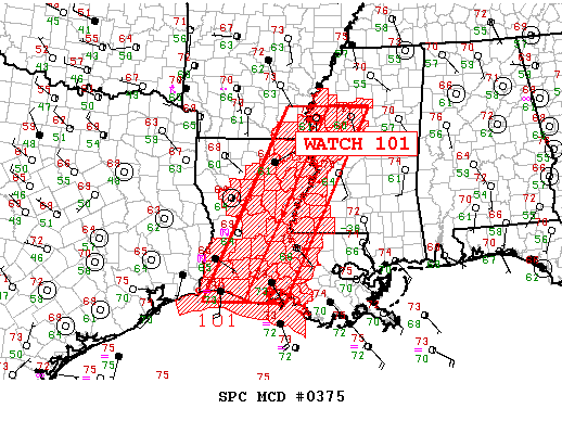 Mesoscale Discussion 375