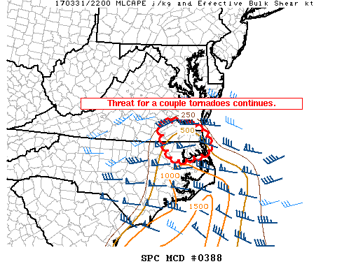 Mesoscale Discussion 388
