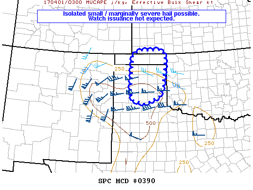 Mesoscale Discussion 390