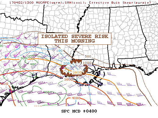 Mesoscale Discussion 400