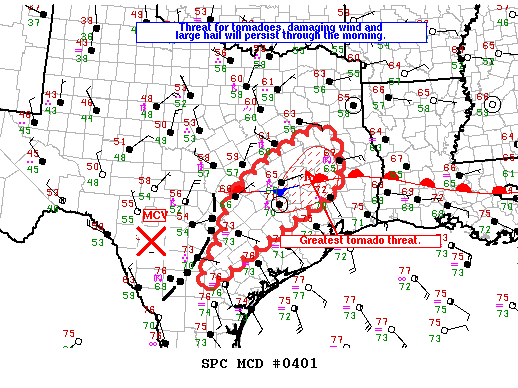 Mesoscale Discussion 401