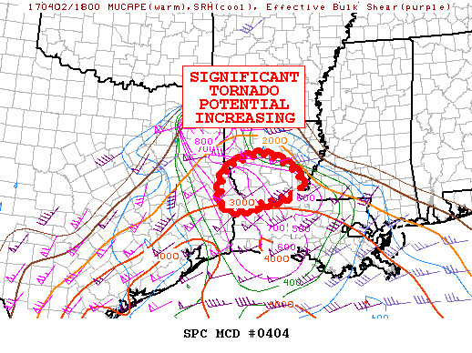 Mesoscale Discussion 404