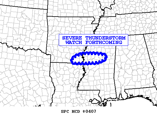 Mesoscale Discussion 407