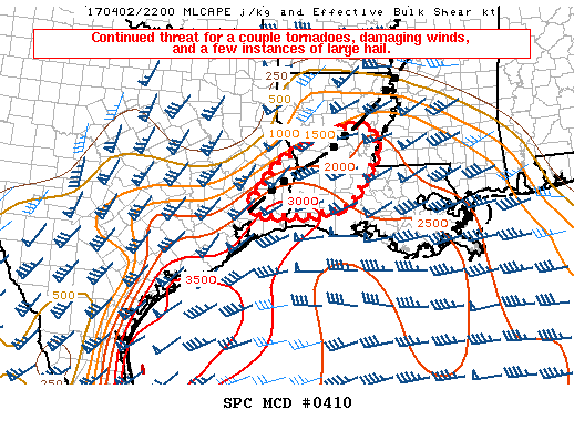 Mesoscale Discussion 410