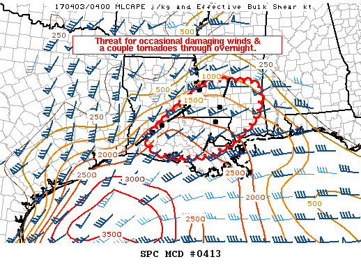 Mesoscale Discussion 413