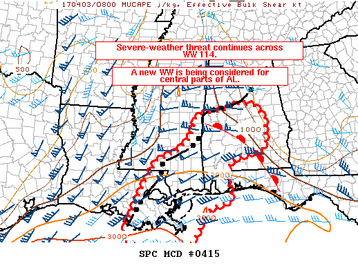 Mesoscale Discussion 415