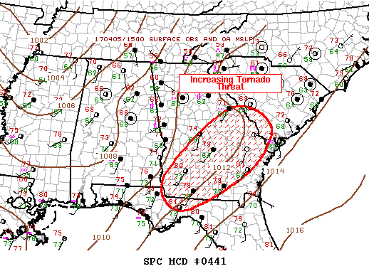 Mesoscale Discussion 441