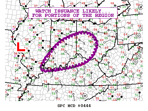 Mesoscale Discussion 444