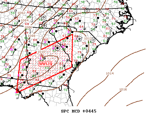 Mesoscale Discussion 445