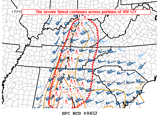 Mesoscale Discussion 452
