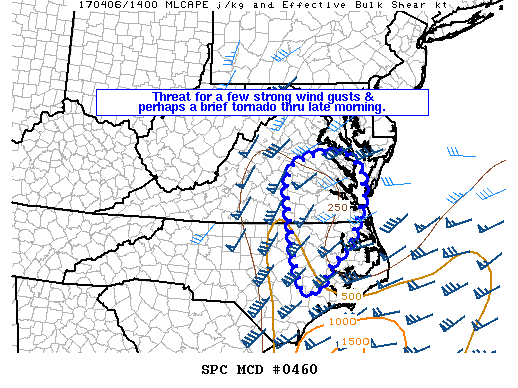 Mesoscale Discussion 460