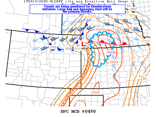 Mesoscale Discussion 490