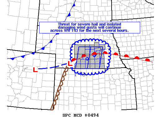 Mesoscale Discussion 494