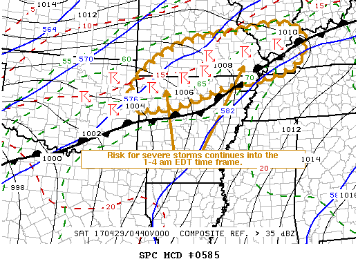Mesoscale Discussion 585