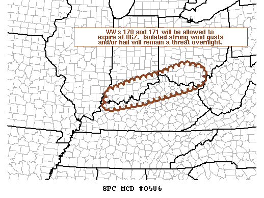 Mesoscale Discussion 586