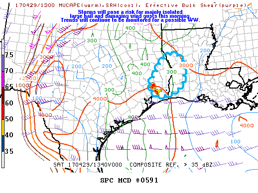 Mesoscale Discussion 591