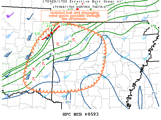 Mesoscale Discussion 593