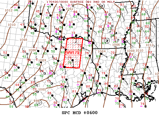Mesoscale Discussion 600