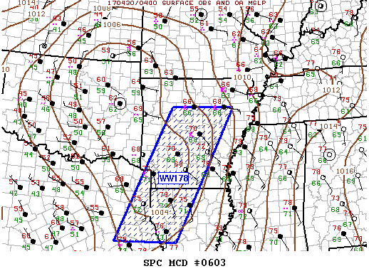 Mesoscale Discussion 603
