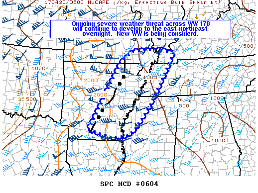 Mesoscale Discussion 604