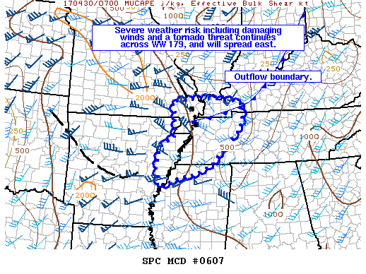 Mesoscale Discussion 607