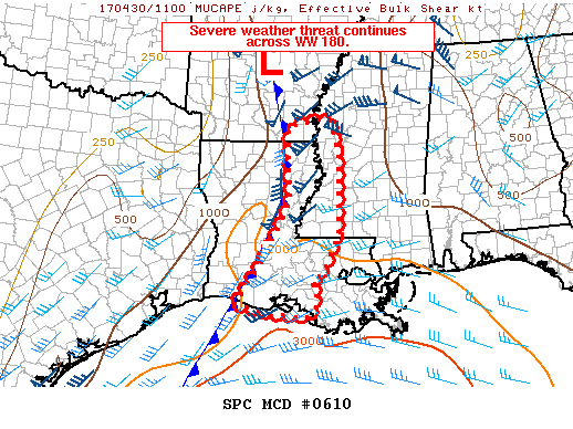 Mesoscale Discussion 610