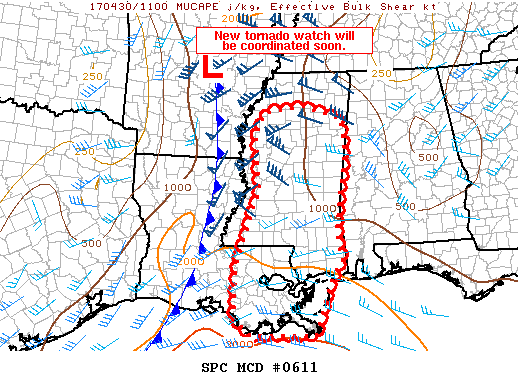 Mesoscale Discussion 611
