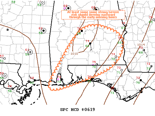 Mesoscale Discussion 619