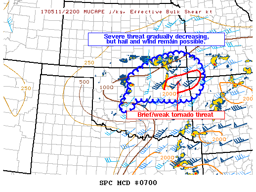 Mesoscale Discussion 700