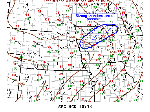 Mesoscale Discussion 718