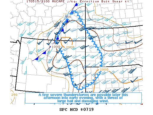 Mesoscale Discussion 719