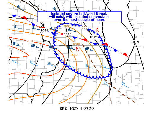 Mesoscale Discussion 720