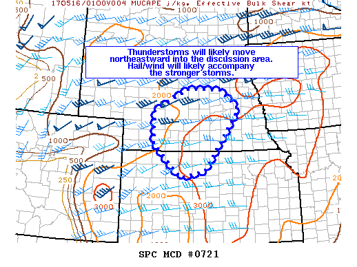 Mesoscale Discussion 721