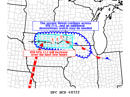 Mesoscale Discussion 722