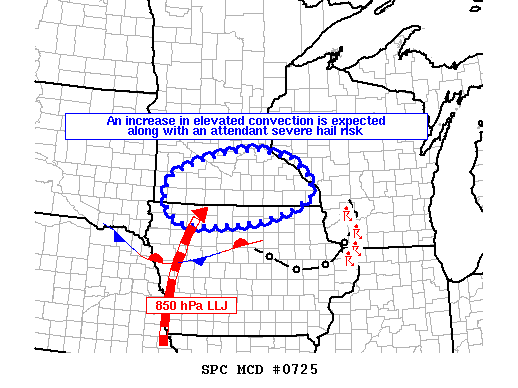Mesoscale Discussion 725