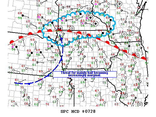 Mesoscale Discussion 728
