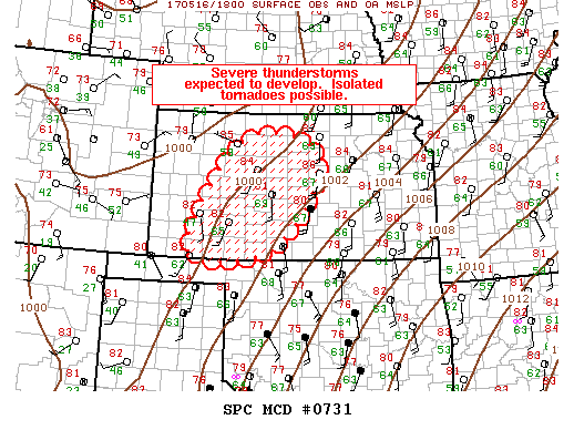 Mesoscale Discussion 731