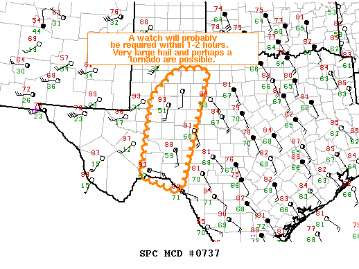 Mesoscale Discussion 737