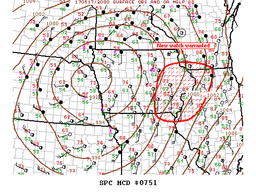 Mesoscale Discussion 751
