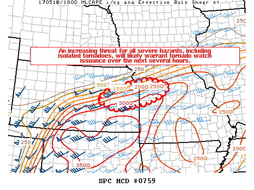 Mesoscale Discussion 759