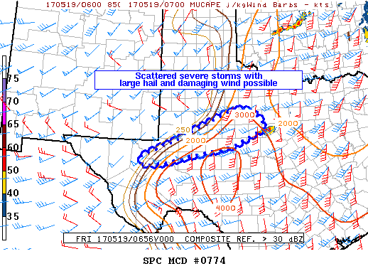 Mesoscale Discussion 774